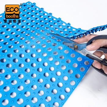 爱柯部落 浴室防滑垫 自由拼接疏水地垫脚垫30×30cm（30片）宝石蓝定制110046