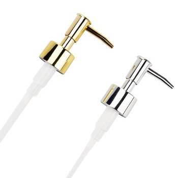 海斯迪克 HK-751 洗手液乳液瓶喷头 电镀塑料洗手液瓶按压器压头压泵头按压泵28牙 银色