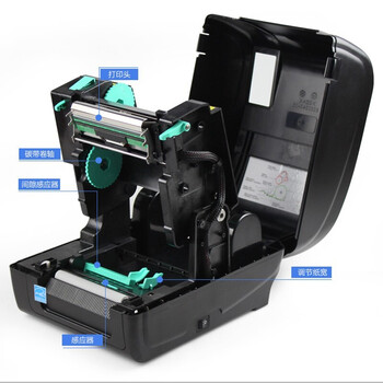 TSC 标签打印机桌上型热感式 热转式型条码打印机网口+剥离器T-4503E（300dpi）