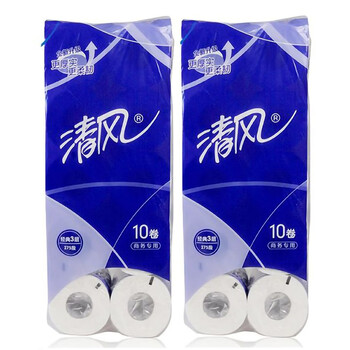 清风（（Breeze））B22AA5 三层平纹275段卷筒卫生纸 （110mm×100mm/段×275段/卷×100卷/箱
