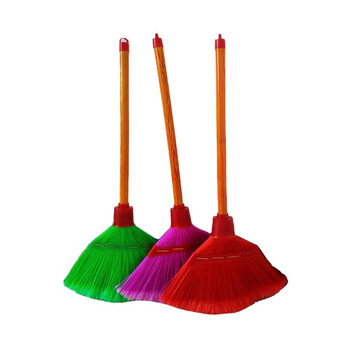 苏识 QJ0011 波纹丝扫帚环卫八钉小扫把圆头硬毛 圆头波纹丝 一把