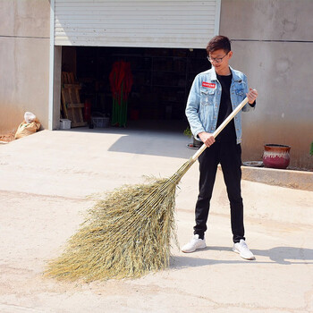 卫洋 WY-001 手工扫把  清洁环卫工大扫把木柄5斤款一个装