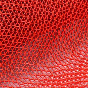 雅的 PVC塑胶防滑S型镂空防水游泳池厨房地毯浴室防滑垫 绿色 厚4.5宽0.9米*1米 /米
