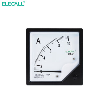 伊莱科(ELECALL)机械指针式电流表 接互感器 6L2-A 30/5-3K/5A 黑白色 3K/5A