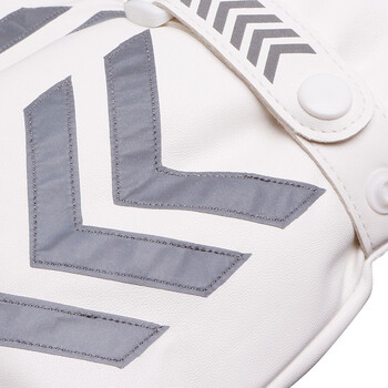 者也（ZYE）加绒加厚反光棉手套交通指挥警示手套 白色 