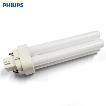 PHILIPS飞利浦PL-C插拔管插口节能灯4P四针18W冷白光6500K 10支/盒 1盒