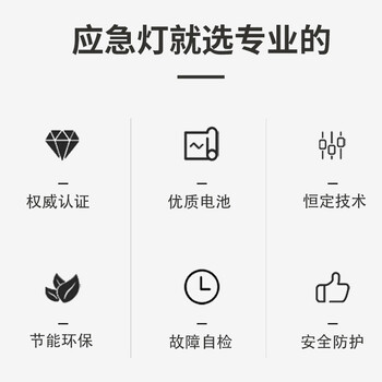 文举 新国标消防应急灯 指示灯标志灯充电安全出口指示灯LED照明灯一体楼层应急疏散灯 单面 安全出口