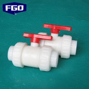 FGO 塑料丝扣球阀 双由令FRPP球阀 PN10 内螺纹Q11F-10S DN100 φ110管