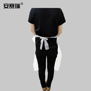 安赛瑞 一次性塑料围裙 防水防油防油漆颜料  白色 均码 100条装 11376