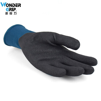 多给力（Wonder Grip）WG1857 18针莱卡耐磨透气零配件精细作业劳保触屏手套工作 8#M 1双