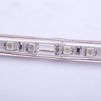 贝工 220V LED七彩灯带 RGB变色遥控灯带 铜线5050-120珠 100米(一卷)