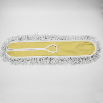 海斯迪克 尘推平板拖把排拖 80CM黄色替换布 办公室家政工厂车间商场保洁吸水去污可拆卸 (1个装) HK-7001