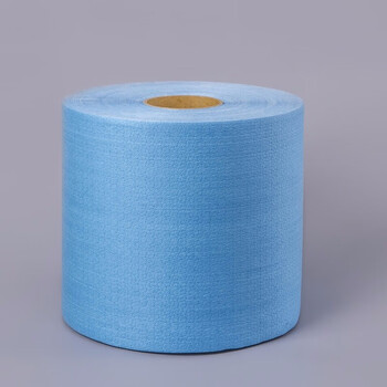 邦拭（BONSSUE）多功能擦拭布JK-19HB23 蓝色大卷式工业擦拭布强韧耐磨多用途吸油吸水 23cm*34cm*500张/卷*2