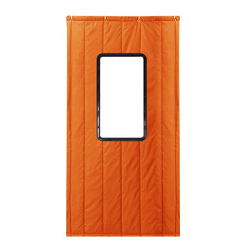 兰诗（LAUTEE）FH-2044 冬季棉门帘加厚超市商场酒店冷库保温挂帘防风棉门帘商用 两层棉无窗口 宽80*高2.1米