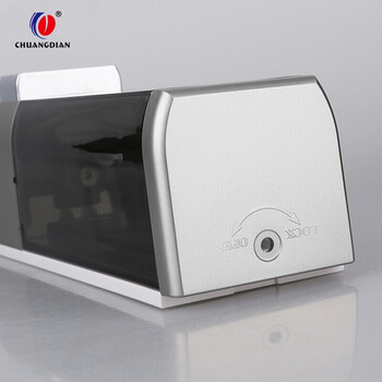 创点 壁挂式皂液器 浴室洗发沐浴露液盒 学校酒店手动单头洗手液瓶 银色500ml 710116