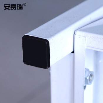 安赛瑞 轻型小货架（四层）机油配件展示架 超市便利店置物架展销架 润滑油金属货架 白色 28388