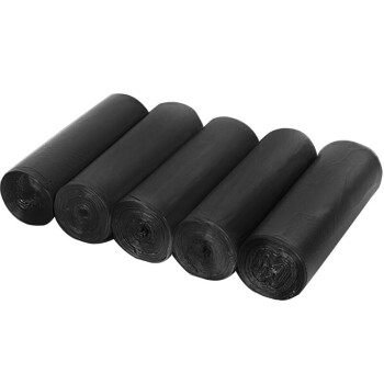 利得 背心垃圾袋大号手提家用办公300只 50cm*60cm黑色家用办公塑料袋