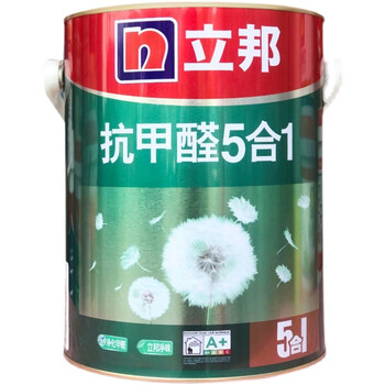 立邦乳胶漆五合一抗甲醛墙面漆5L