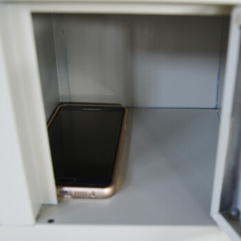 盛花加厚钢制9门手机柜手机存放柜物品柜保管柜可更换亚克力小门