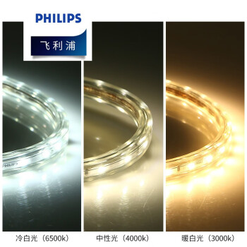 飞利浦（PHILIPS）照明企业客户 标亮版虹韵LED灯带 5W 白光 50米/卷 