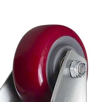 安赛瑞 定向脚轮 3英寸中型TPU低噪音轮 工业轮 承重150KG滑轮 易得力定制 16218
