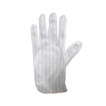 SAFEMAN君御FJD点塑手套防滑电子车间无尘劳保防护手套白色 10副