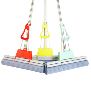 庄太太【颜色随机36*85cm】双排吸水海绵拖把ZTT-9485B