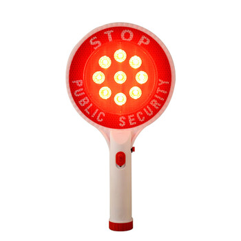 稳斯坦 WST581 停字牌 LED手持式停车牌交通指挥棒停车示意牌警示灯 充电款