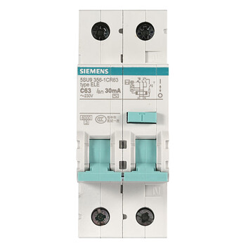 西门子(SIEMENS)空气开关 漏电保护器1P+N 63A带漏保5SU93561CR63