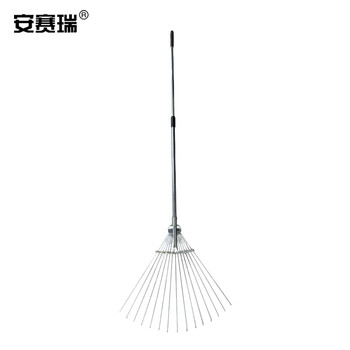 安赛瑞 草耙 金属枯叶耙子 伸缩耙多齿草坪庭院扫落树叶工具 2把装 10681