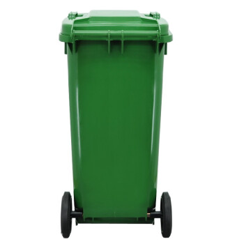中典 垃圾分类垃圾桶YY-120A新国标大号物业室内外小区环卫户外商用定制带盖垃圾桶 绿色 120L-厨余垃圾