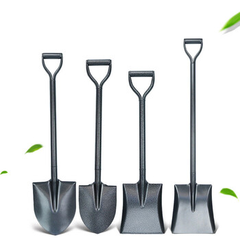 鸣固 防汛抗洪全钢铁铲 工程锰钢淬火铁锹除雪铲雪锹 园林农用钢柄铁柄铁锨 清洁挖土工具 加厚锯齿尖楸92CM