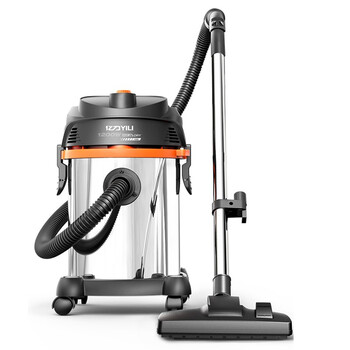 亿力 FH-4004 小型强力大功率桶式吸尘器干湿吹三用吸尘机 15L可调速除尘版1200W