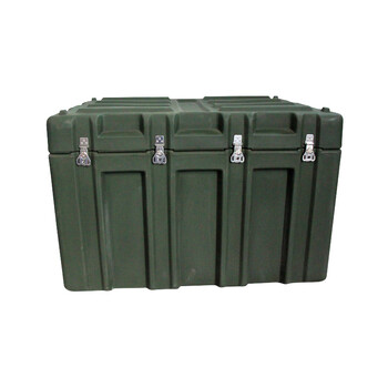 昊鹰 给养单元滚塑箱户外野战野营便携式军绿色多功能器材箱空投箱航拍仪器箱 1200*800*600(mm)