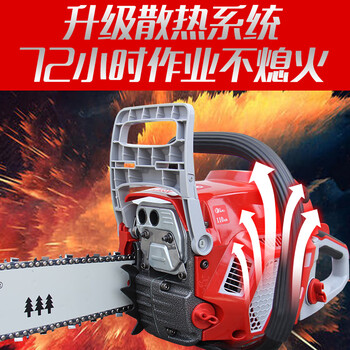 奥晟机械（AOSHENG）AS5200A油锯大功率伐木锯链锯砍树机切割机木园林工具