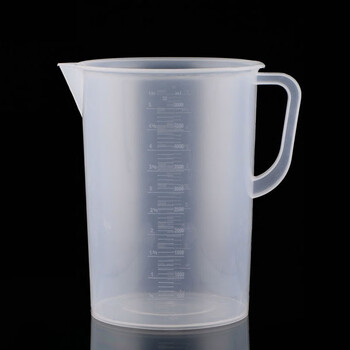 冰禹 BYlj-311 塑料计量杯 透明量杯烧杯 带刻度杯 测量杯容量杯 2000ml
