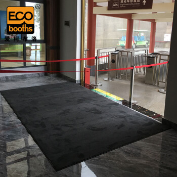 爱柯部落 吸水吸油防滑地毯 出入口防尘地垫2m×2.4m×9mm厨房车间卫生间室内地毯灰色 110150