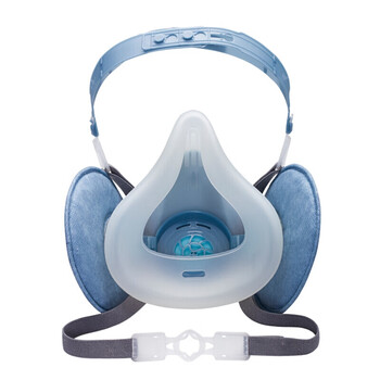 宝顺安 3001+3202 防尘口罩滤棉粉尘煤矿透气 防工业粉尘防灰粉尘 S号主体+ 1对滤棉S 蓝色