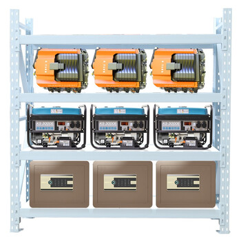 重型仓储货架仓库储物架库房货架展示架储物架子均载700kg/层 白色200*60*200cm四层主架