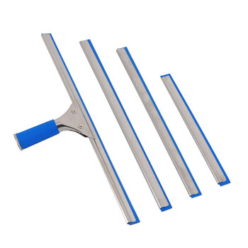 益美得 不锈钢玻璃刮水器擦窗器清洁刮刀 蓝色35cm玻璃刮