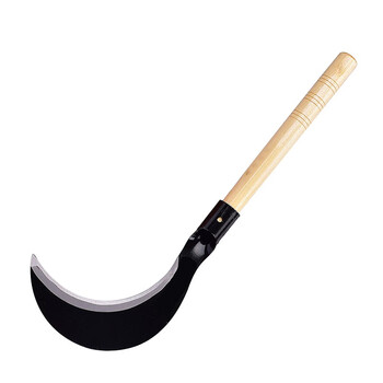 益美得 FH-1142  除草工具镰刀割草刀长柄大镰刀农用砍柴刀 长弯头镰刀带柄