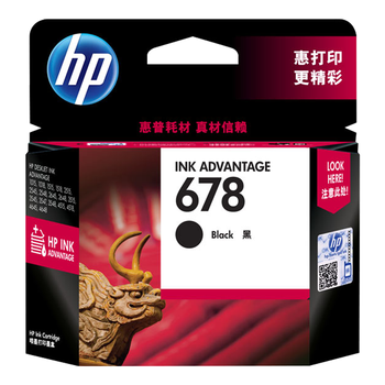 惠普（HP）678原装黑色墨盒 适用hp 1018/2515/1518/4648/3515/2548/2648/3548/4518打印机