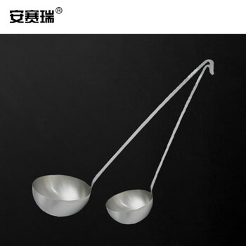 安赛瑞 不锈钢汤勺 食堂餐厅酒店商用不锈钢炒勺 加长柄汤勺油勺 长把51cm 26430