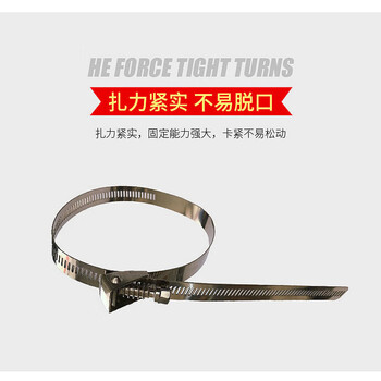 飞尔（FLYER）304不锈钢扎带 加厚活扣扎带 自锁式扎带 可拆卸捆绑带【14宽×1500mm 100根/包】