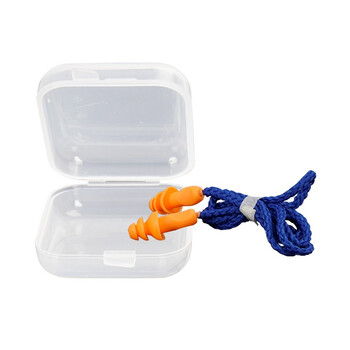 元汗1110防噪音耳塞男女 100付 独立包装 圣诞树型 硅胶带线降噪耳塞