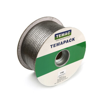 TEMAC/太美7700高温碳纤维盘根石墨浸渍铵泵液氨泵用盘根20*20mm 5KG/卷可定制