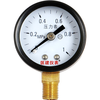 匡建仪表（CONJANT）Y-40 径向 指针式 水压表油压表气压表 表盘直径40mm 0-1MPa