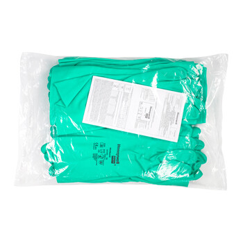 霍尼韦尔丁腈防化手套12副耐酸碱耐油工业防水劳保手套LA132G 9码