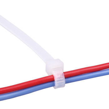 汇采 尼龙扎带 束线扎线带 电缆捆扎带 塑料绑带 白色 4×200mm 500根