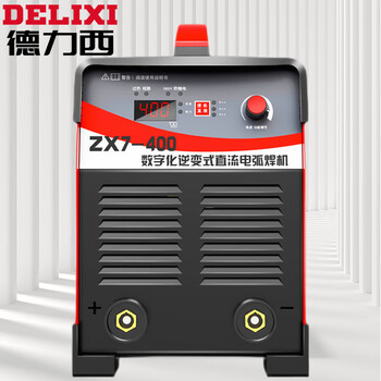 德力西电焊机ZX7-400工业级三相电 380v 单电压工业级便携式焊机全套加粗10米线【400高端单电压】